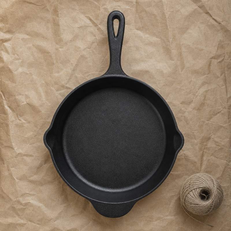 Sartén Amazon Basics de hierro fundido 38 cm